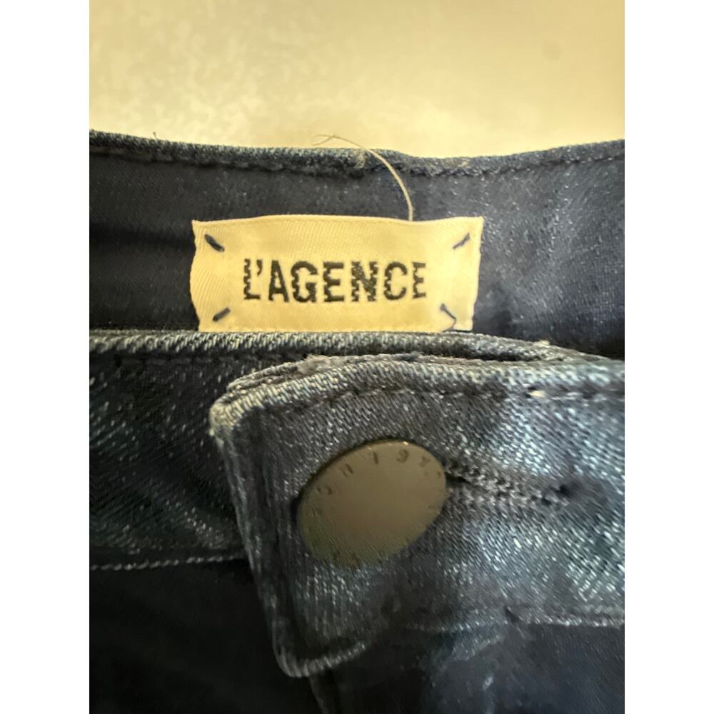 L’AGENCE Oriana High Rise Straight Leg Jeans Womens Size 26 in Bleu Jay *EUC - Picture 9 of 12